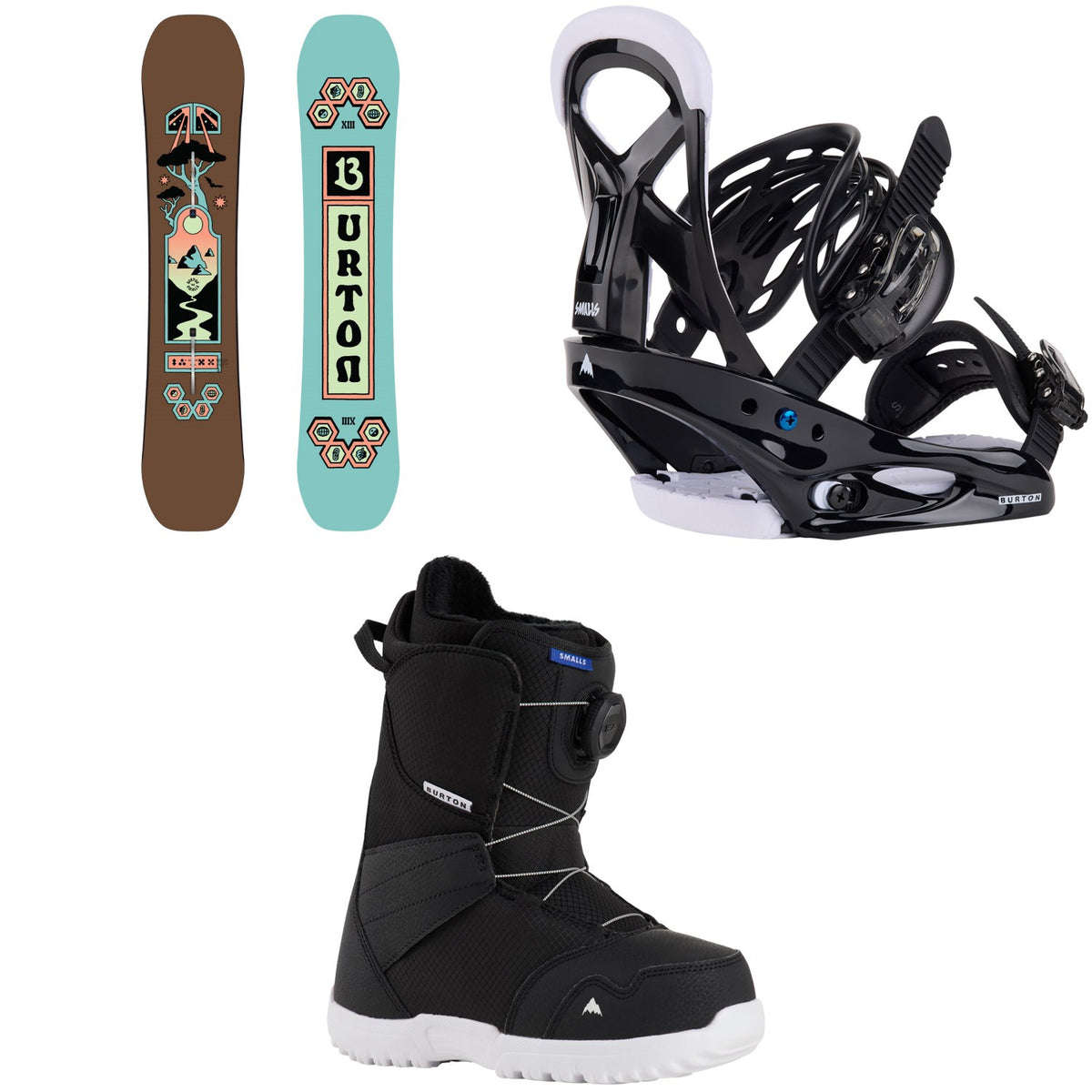 Burton Smalls Snowboard + Smalls Snowboard Bindings + Smalls BOA Snowboard Boots - Kids' 2027