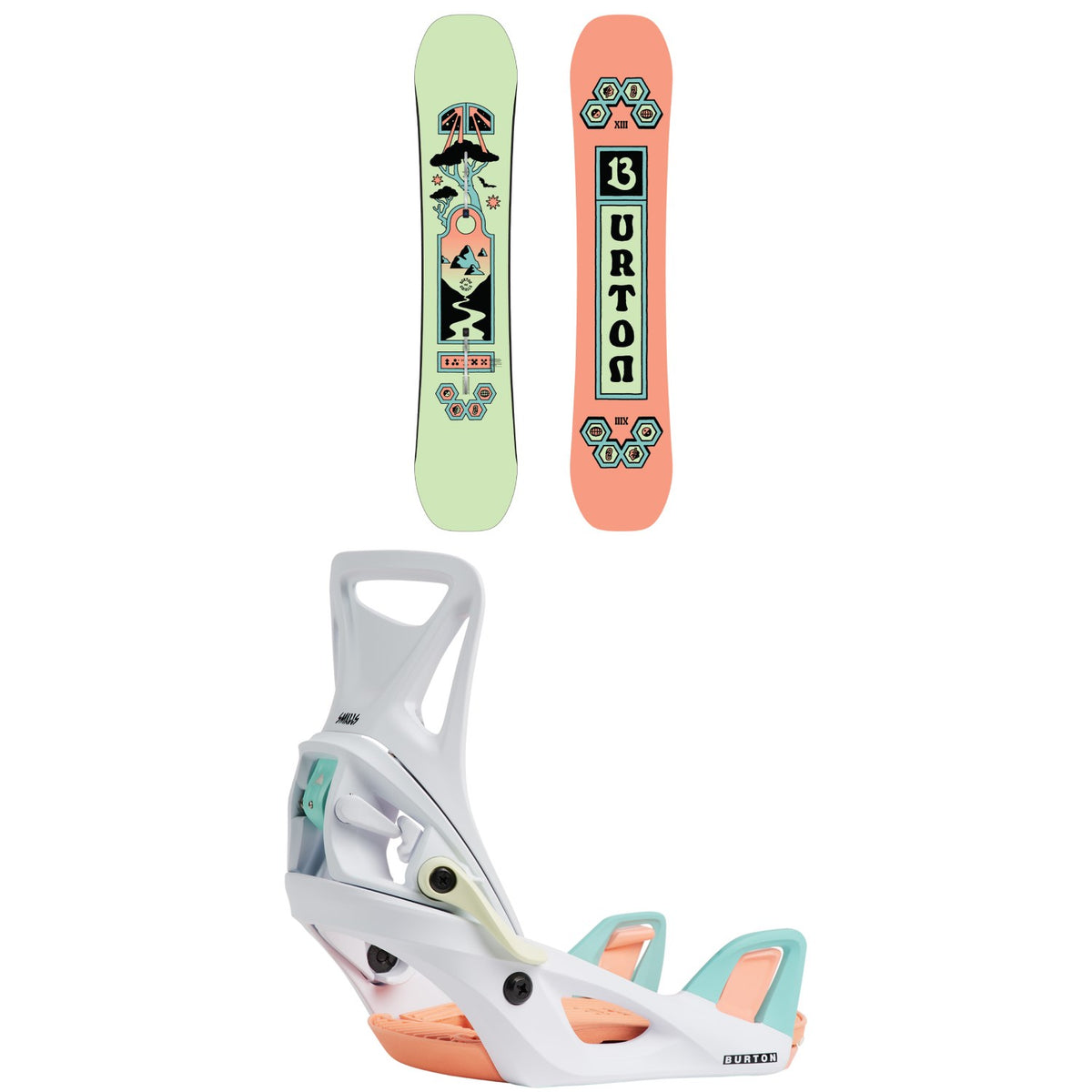 Burton Smalls Snowboard + Step On Snowboard Bindings - Kids' 2027
