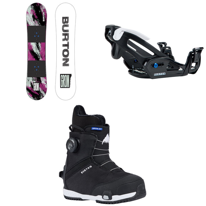 Burton Grom Snowboard + Step On Grom Snowboard Bindings + Step On Grom Snowboard Boots - Kids' 2027