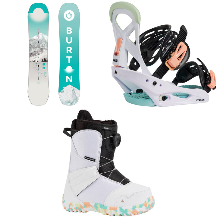 Burton Feelgood Smalls Snowboard + Smalls Snowboard Bindings + Smalls BOA Snowboard Boots - Kids' 2027