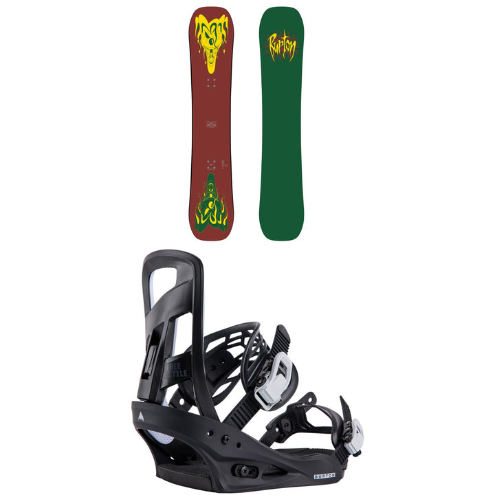 Burton Pretty Good Company Snowboard + Freestyle Snowboard Bindings 2027
