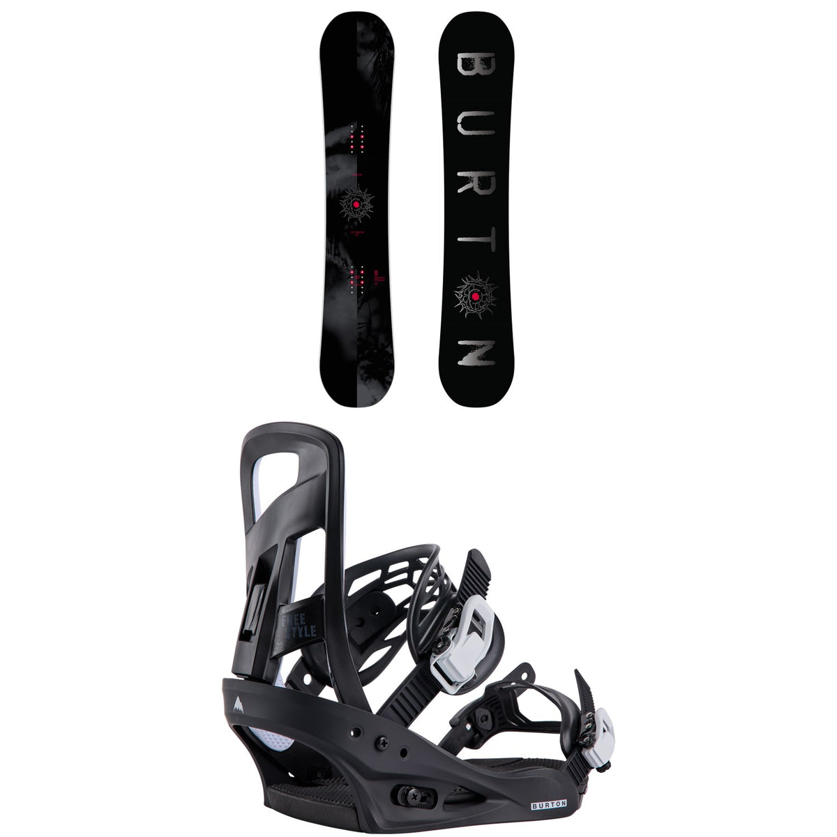Burton Cultivator Snowboard + Freestyle Snowboard Bindings 2027