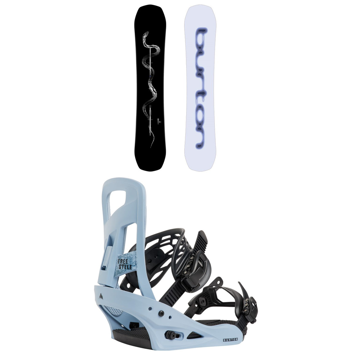 Burton Spellbinder Snowboard + Freestyle Snowboard Bindings 2027