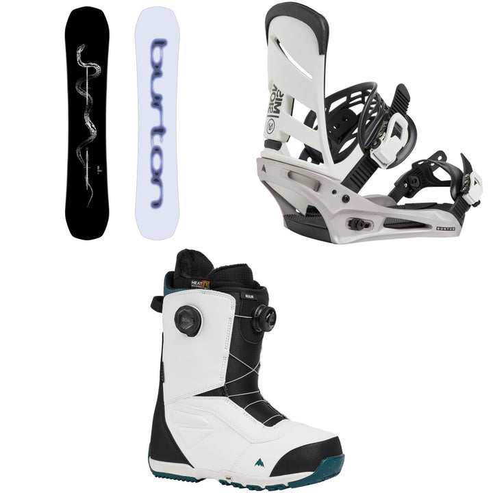 Burton Spellbinder Snowboard + Mission Snowboard Bindings + Ruler Boa Snowboard Boots 2027