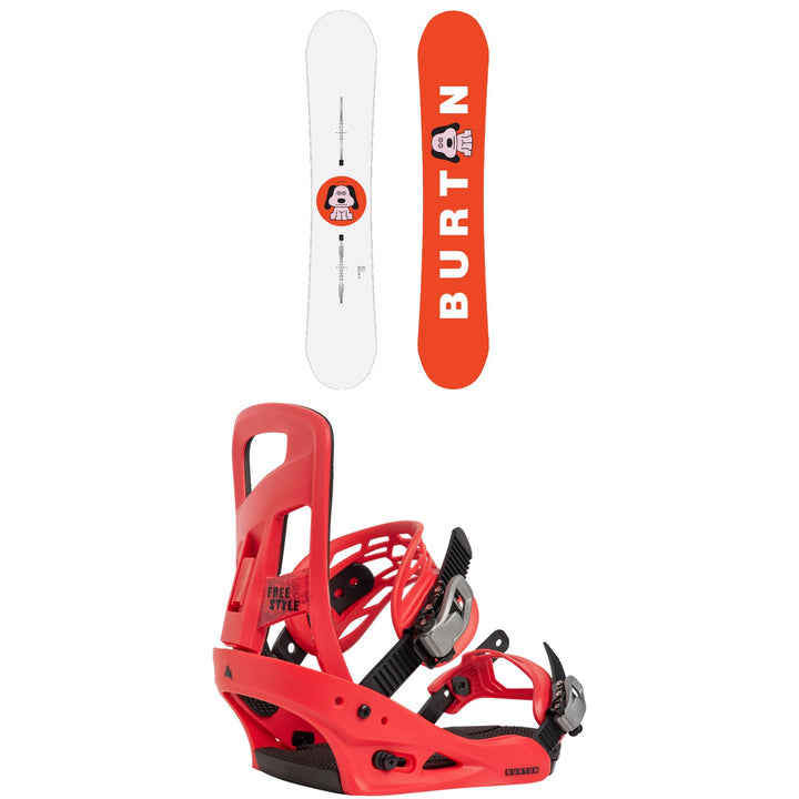 Burton Process Flying V Snowboard + Freestyle Snowboard Bindings 2027