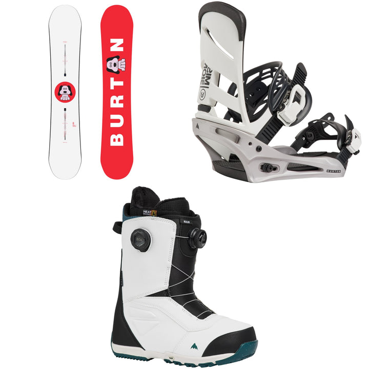 Burton Process Snowboard + Mission Snowboard Bindings + Ruler Boa Snowboard Boots 2027