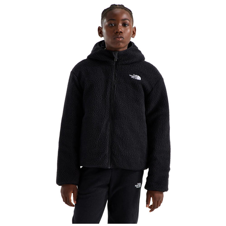 The North Face Reversible Shasta Full Zip Hooded Print Jacket - Boys' New Taupe Green Yosemite Oak Print
