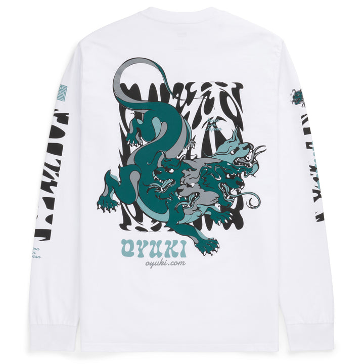 Oyuki Four Headed Pocket Long-Sleeve T-shirt - Unisex White