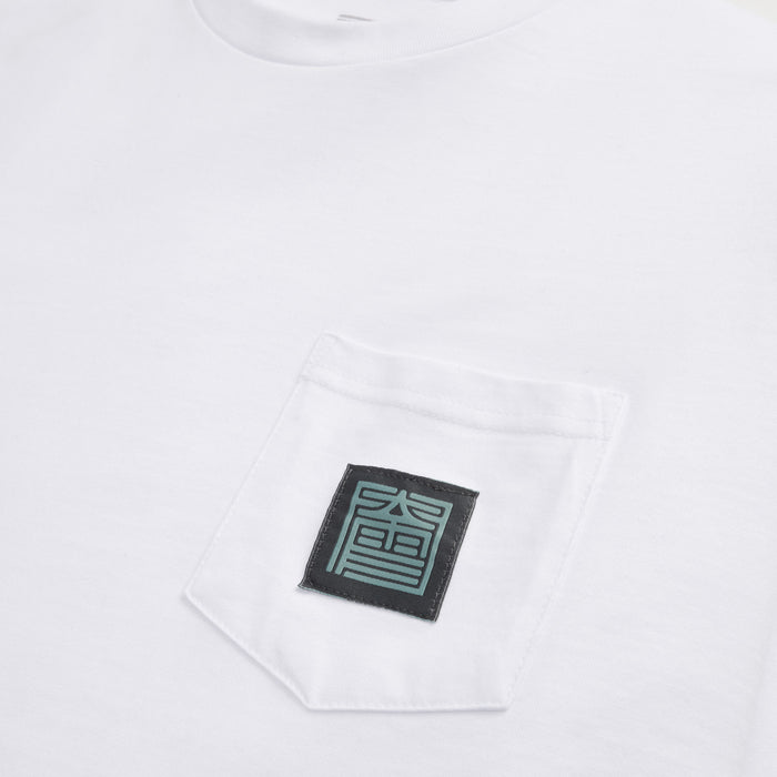 Oyuki Four Headed Pocket Long-Sleeve T-shirt - Unisex White