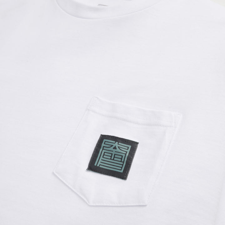 Oyuki Four Headed Pocket Long-Sleeve T-shirt - Unisex White