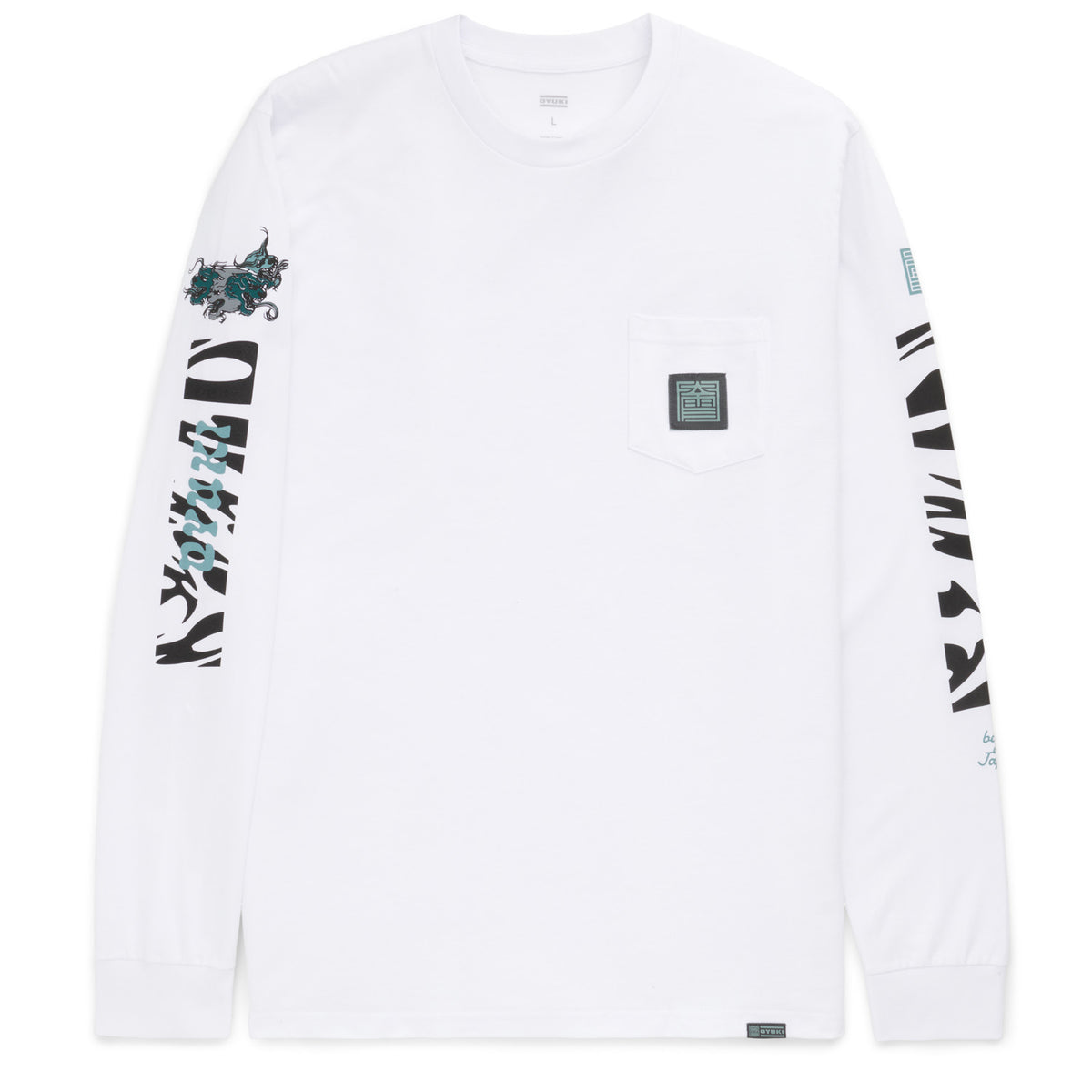 Oyuki Four Headed Pocket Long-Sleeve T-shirt - Unisex White