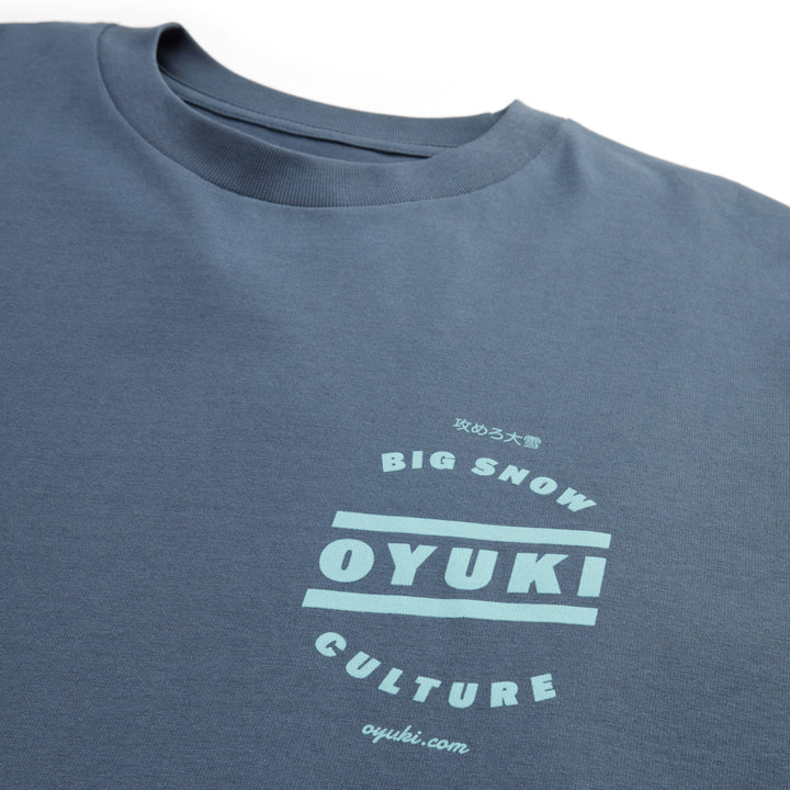 Oyuki BSC Stacked Long-Sleeve T-shirt - Unisex Petrol Blue