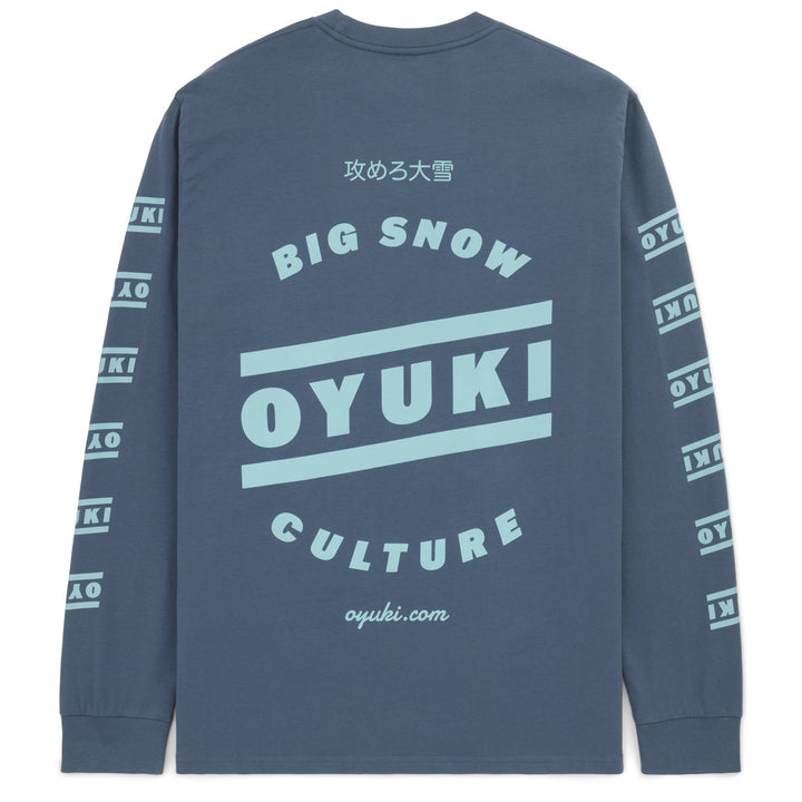 Oyuki BSC Stacked Long-Sleeve T-shirt - Unisex Petrol Blue