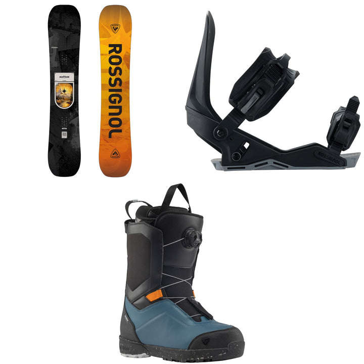 Rossignol Ampage Vol. 1 Snowboard + Works Snowboard Bindings + Crank Boa H4 Snowboard Boots 2027