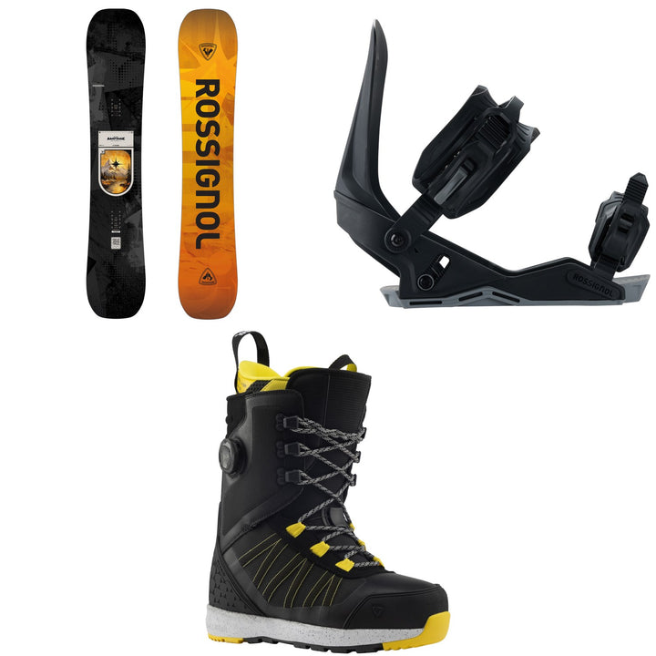 Rossignol Ampage Vol. 1 Snowboard + Works Snowboard Bindings + RS Hybrid Snowboard Boots 2027