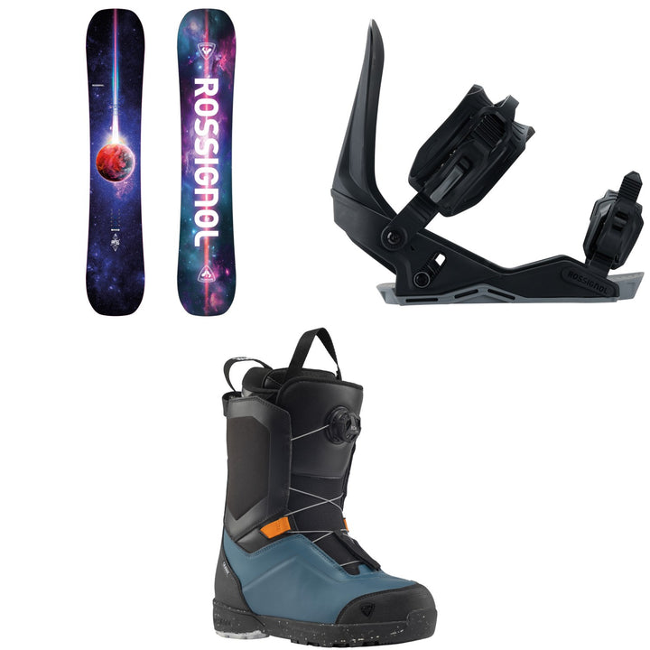 Rossignol Ampage Vol. 2 Snowboard + Works Snowboard Bindings + Crank Boa H4 Snowboard Boots 2027