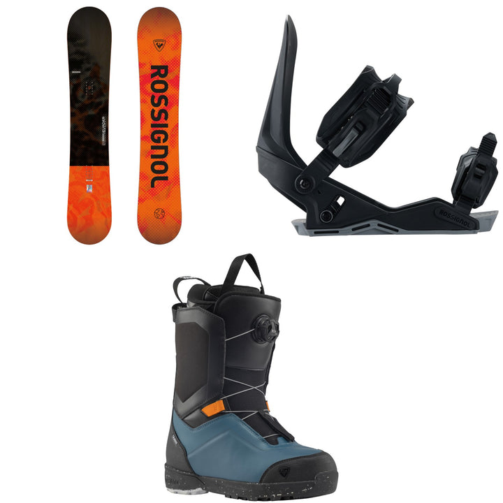 Rossignol Evader Snowboard + Works Snowboard Bindings + Crank Boa H4 Snowboard Boots 2027
