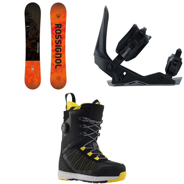 Rossignol Evader Snowboard + Works Snowboard Bindings + RS Hybrid Snowboard Boots 2027