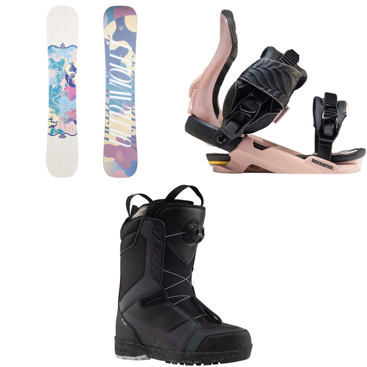 Rossignol Ultraviolet Snowboard + Diva Snowboard Bindings + Alley Boa H4 Snowboard Boots - Women's 2027