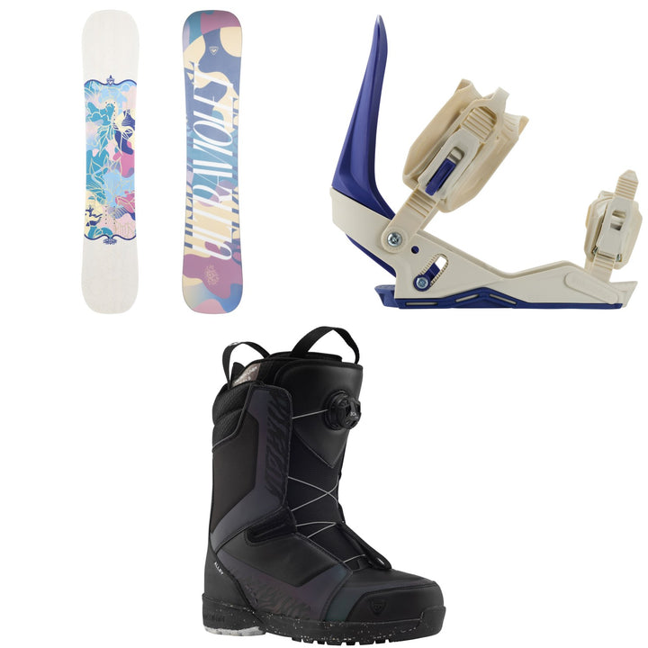 Rossignol Ultraviolet Snowboard + Works Snowboard Bindings + Alley Boa H4 Snowboard Boots - Women's 2027