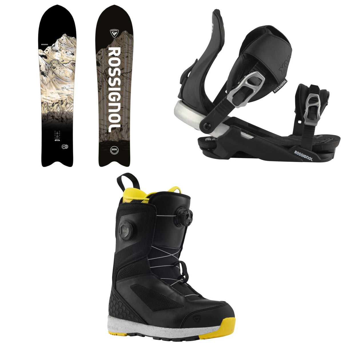 Rossignol XV Sushi Snowboard + XV Snowboard Bindings + RS Primo Snowboard Boots 2027