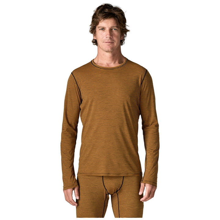 Patagonia Capilene Lightweight Crew Top - Men's Polar Stripe: Smolder Blue