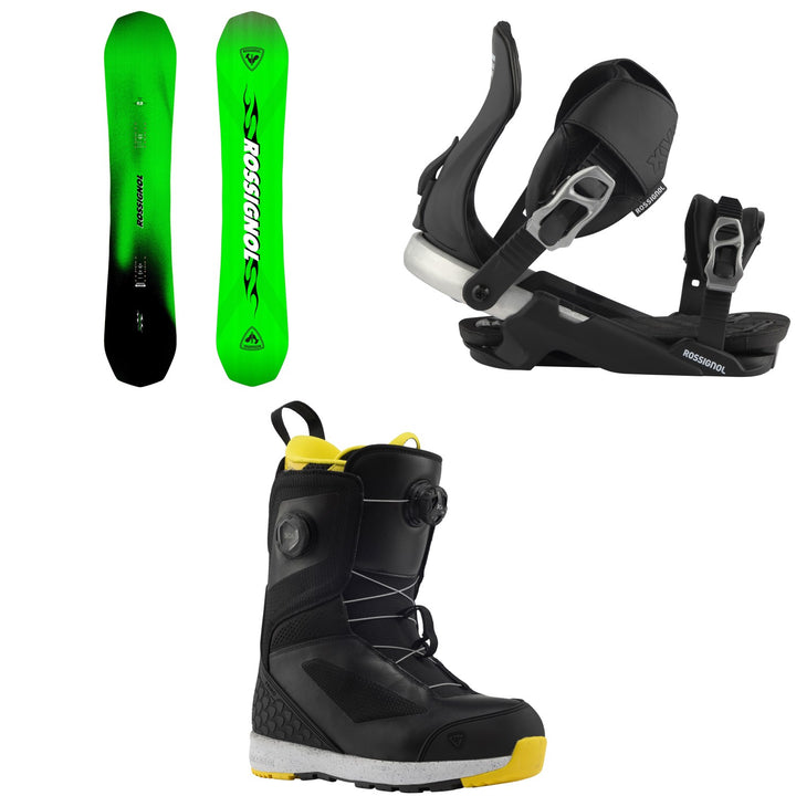 Rossignol Super Revenant Snowboard + XV Snowboard Bindings + RS Primo Snowboard Boots 2027