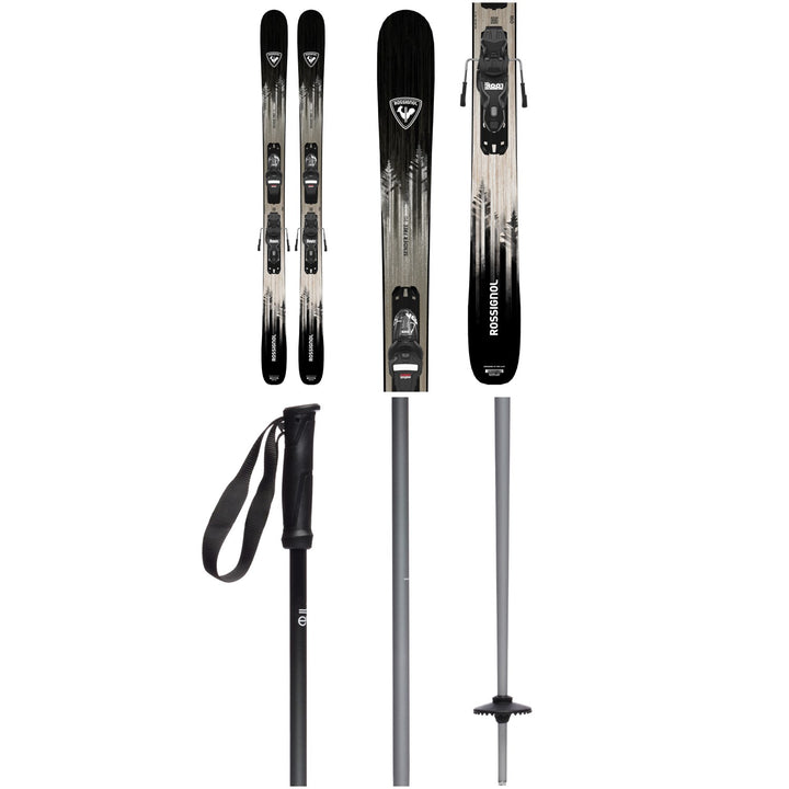 Rossignol Sender Free 90 Skis + Xpress 10 Bindings 2027 + evo Merge Ski Poles
