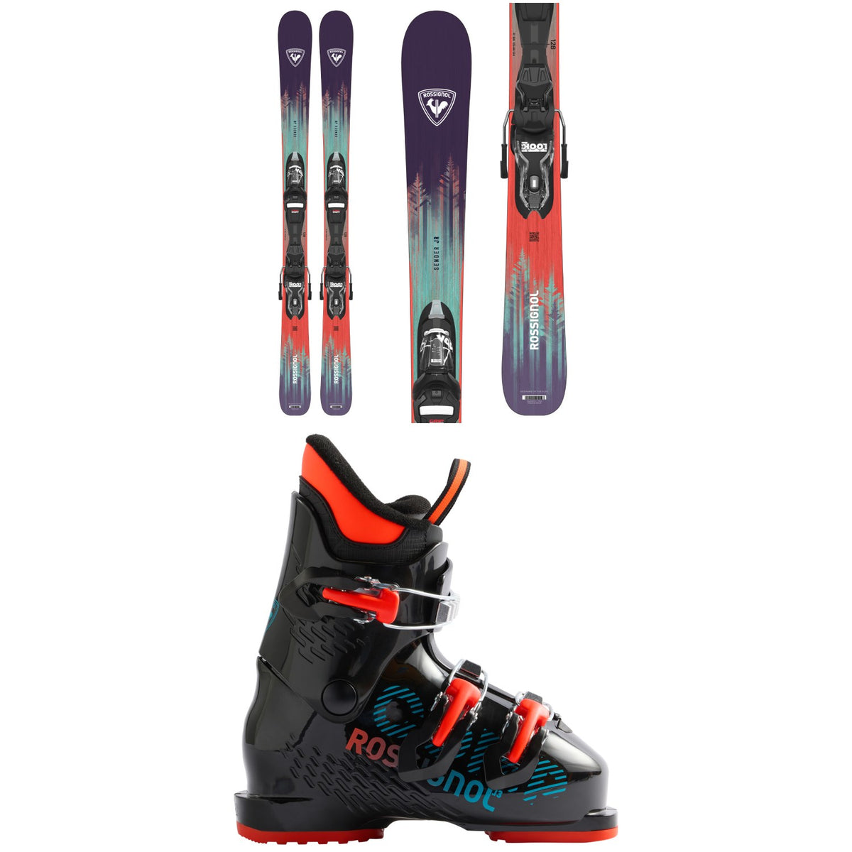 Rossignol Sender Jr Skis + Kid-X 4 Bindings + Rossignol Comp J3 Ski Boots - Kids' 2027