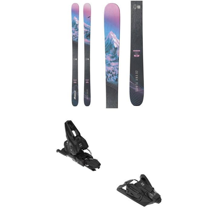 Nordica Santa Ana 92 Skis - Women's 2027 + Salomon Strive 10 GW Ski Bindings 2027
