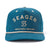 Seager Branded Snapback Hat Navy