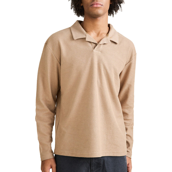 Rhythm Kapu Long-Sleeve Rugby Polo - Men's Incense