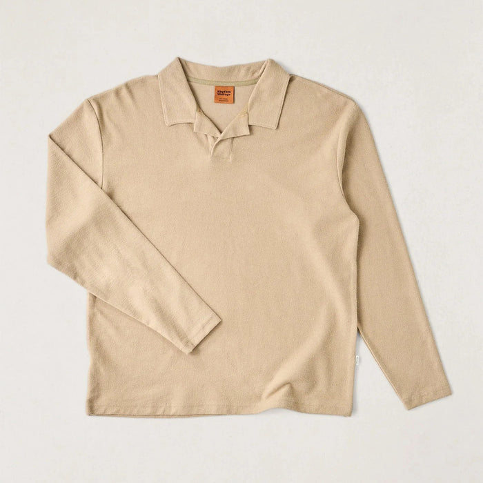 Rhythm Kapu Long-Sleeve Rugby Polo - Men's Incense