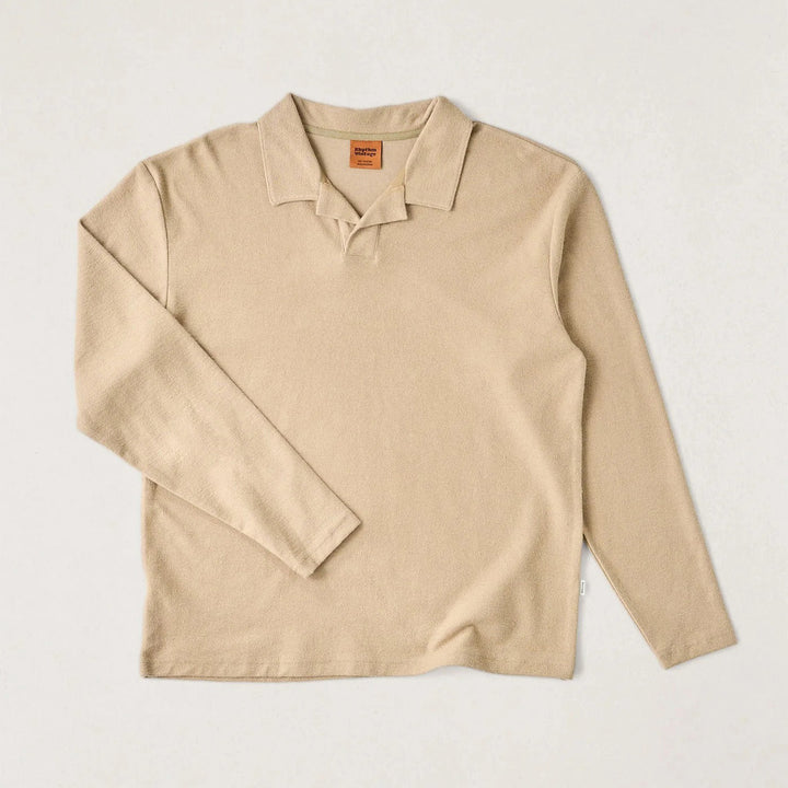 Rhythm Kapu Long-Sleeve Rugby Polo - Men's Incense