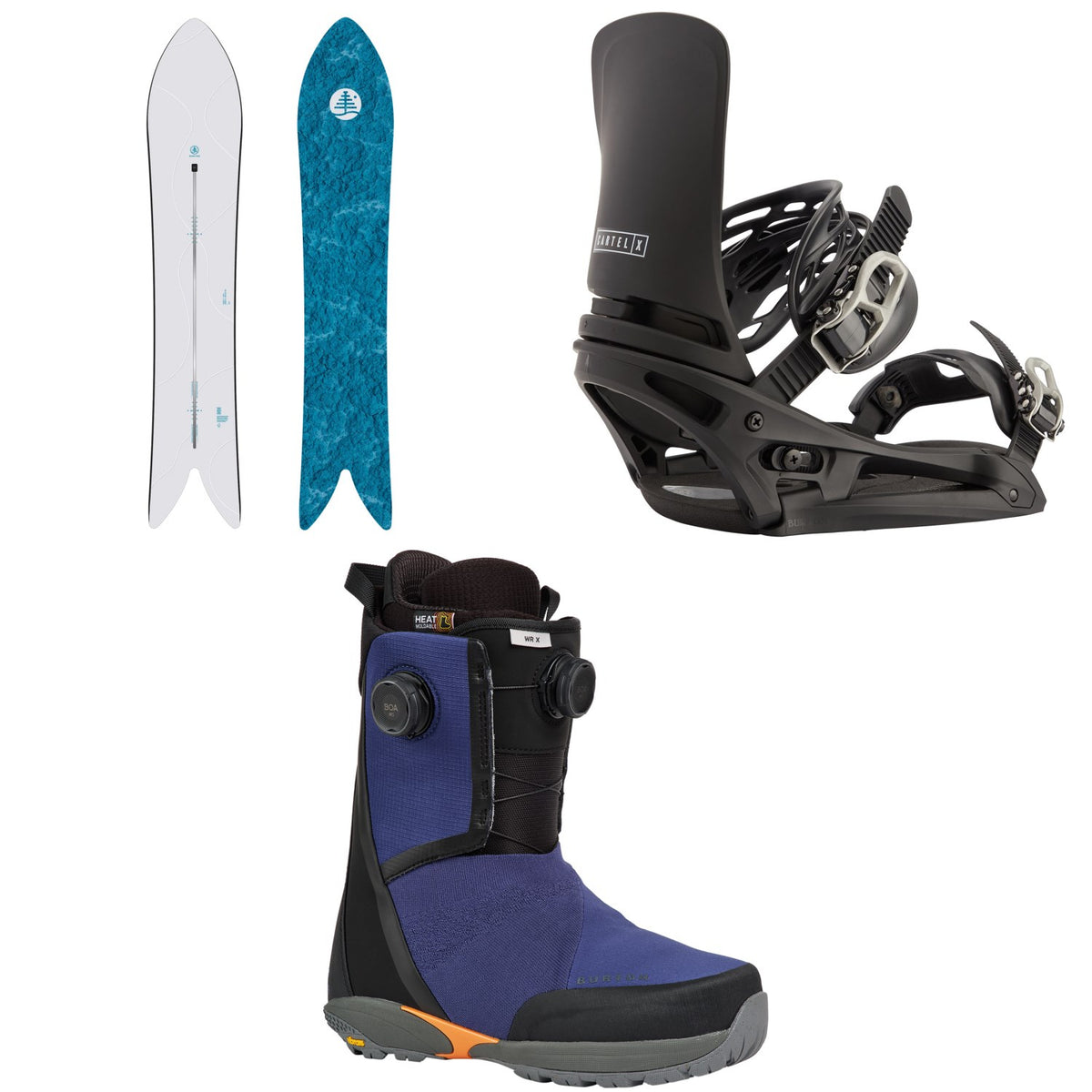 Burton Family Tree Smooth Operator Snowboard + Cartel X EST Snowboard Bindings + Waverange X Snowboard Boots 2027