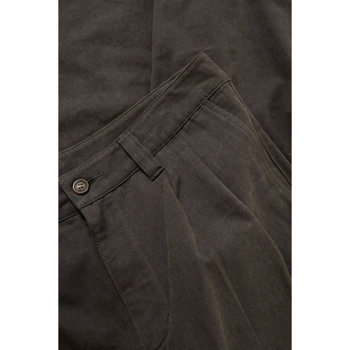 Rhythm Double Pleat Twill Trousers - Men's Vintage Black