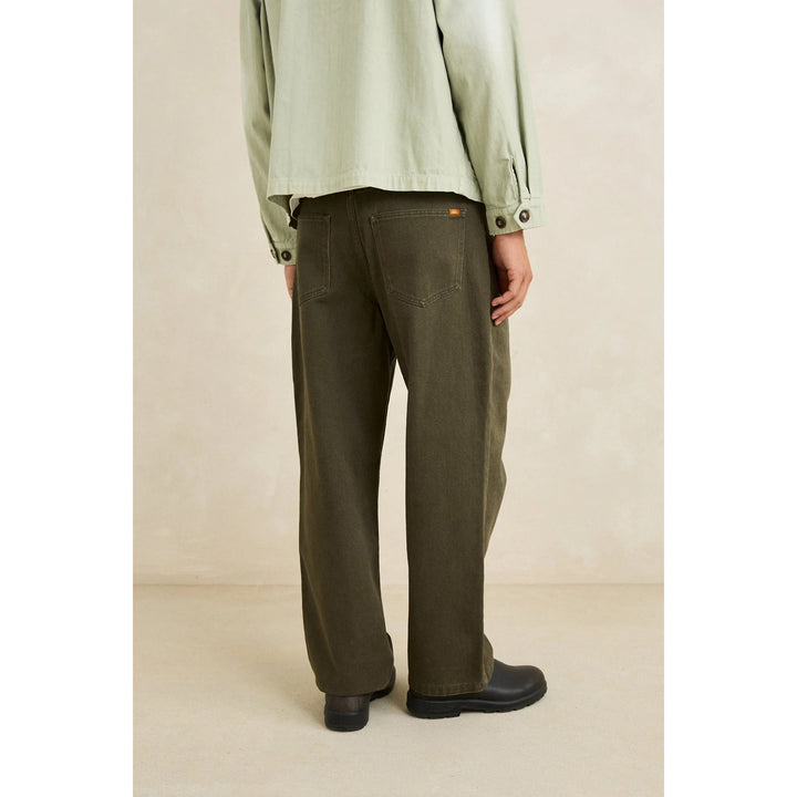 Rhythm Essential Relaxed Straight Jeans - Men's Dark Olive
