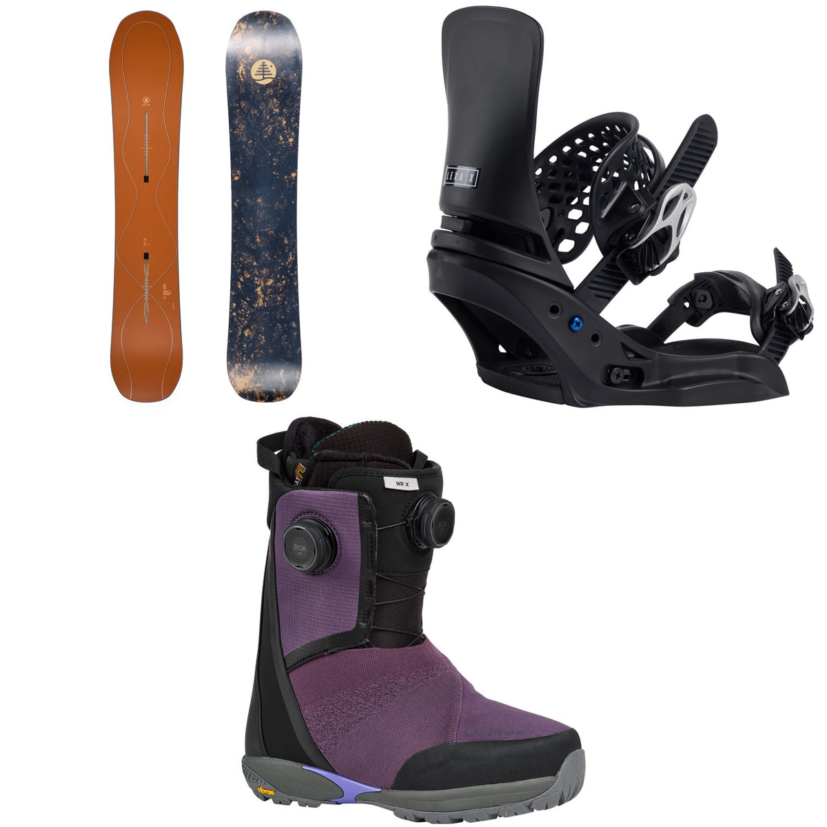 Burton Family Tree Time Thief Snowboard + Lexa X EST Snowboard Bindings + Waverange X Snowboard Boots - Women's 2027