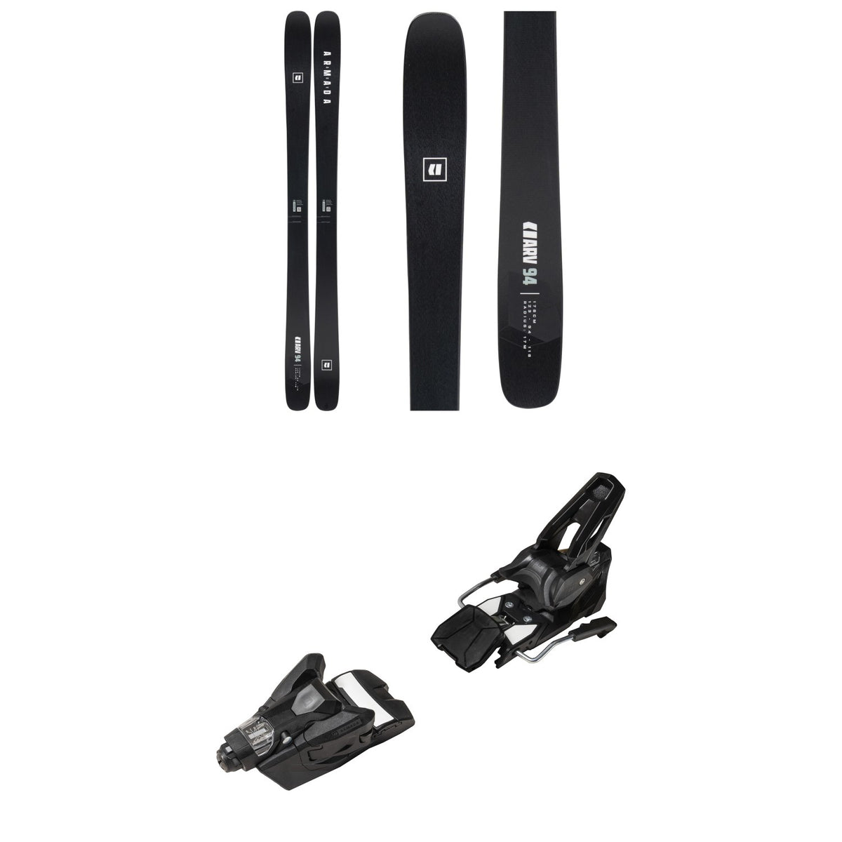 Armada ARV 94 Black Edition Skis + Strive 14 GW Ski Bindings 2027