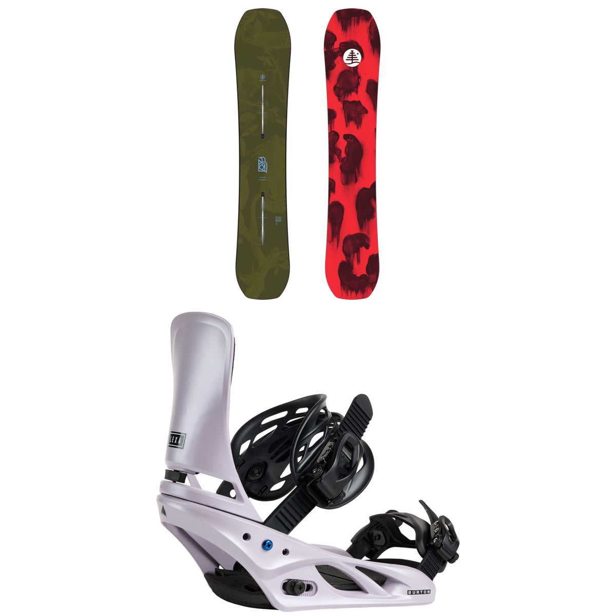 Burton Family Tree Hometown Hero Snowboard + Lexa Snowboard Bindings - Women's 2026