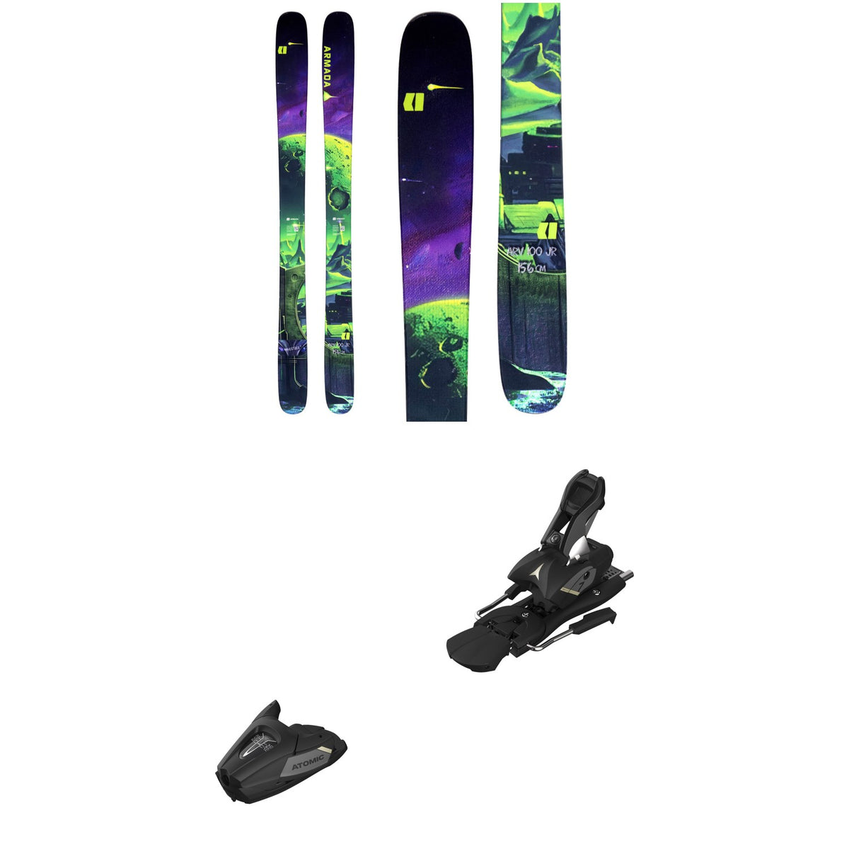Armada ARV 100 Jr Skis + Atomic Colt 7 GW Ski Bindings - Kids' 2027