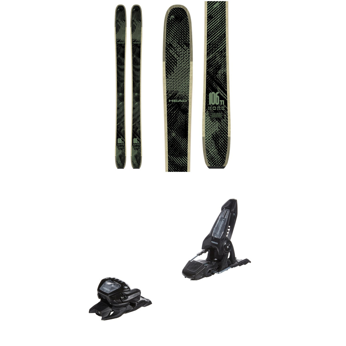 Head Kore 106 Ti Skis 2027 + Marker Griffon 13 ID Ski Bindings