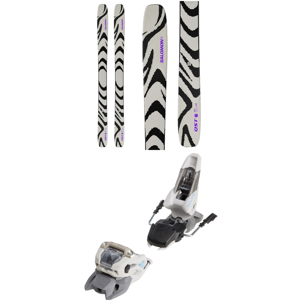 Salomon QST 92 Skis 2027 + Marker Squire 11 Ski Bindings