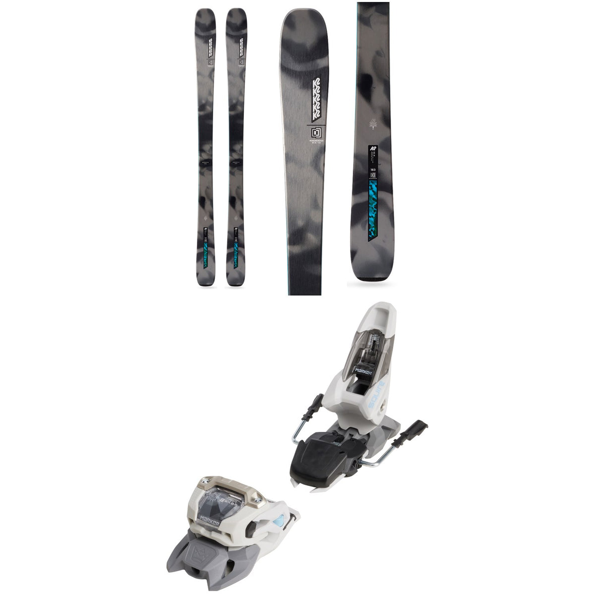 K2 Mindbender 85 W Skis - Women's + Marker Squire 11 Ski Bindings 2026