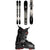 Rossignol Sender Free 90 Skis + Xpress 10 Bindings + Atomic Hawx Prime 100 Ski Boots