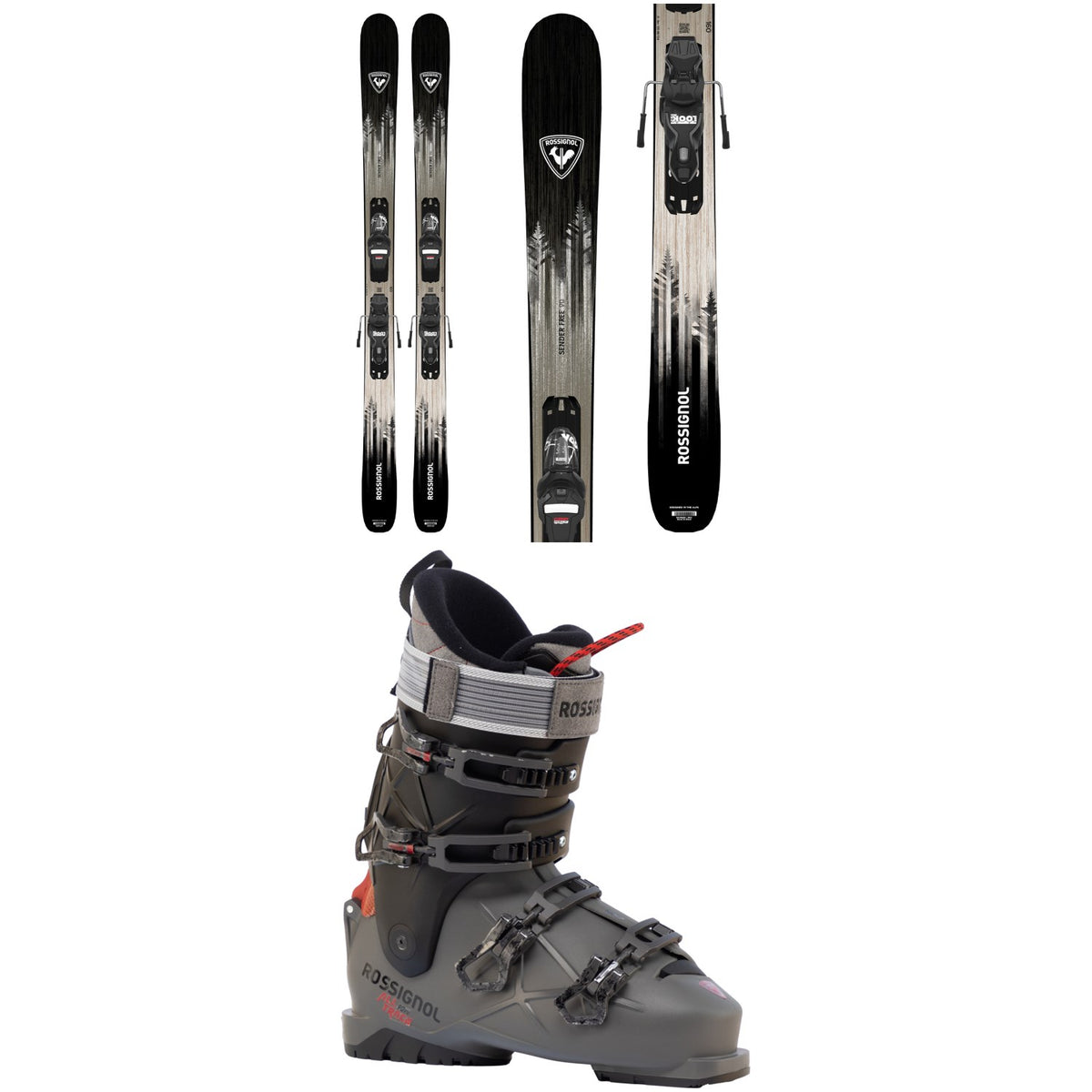 Rossignol Sender Free 90 Skis + Xpress 10 Bindings + Rossignol Alltrack 90 HV Ski Boots