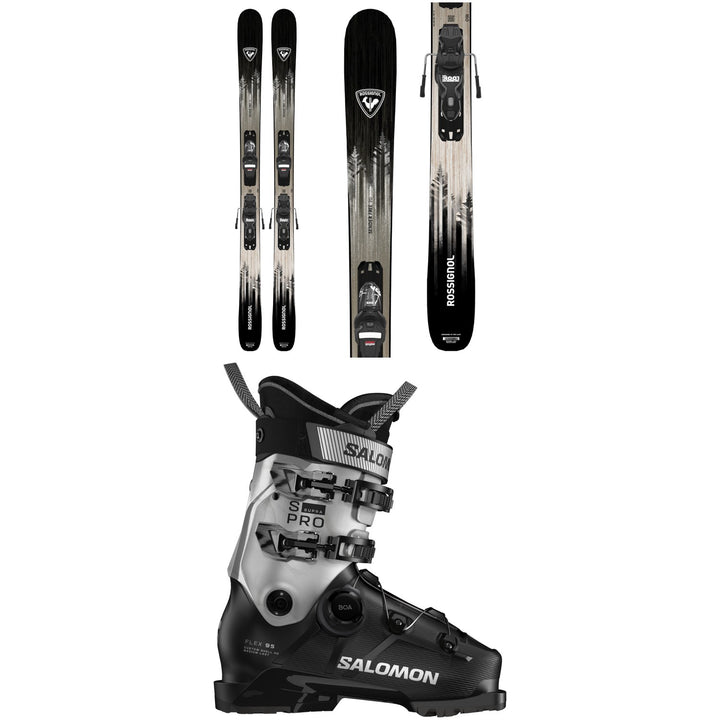 Rossignol Sender Free 90 Skis + Xpress 10 Bindings + Salomon S/Pro Supra BOA 95 W Ski Boots - Women's