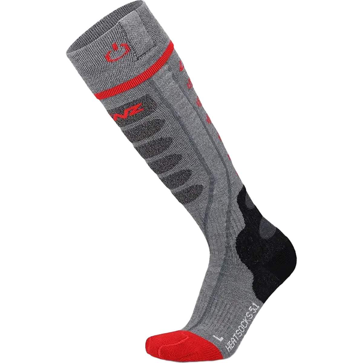 Lenz Heat 5.1 Slim Fit Socks Grey/Red