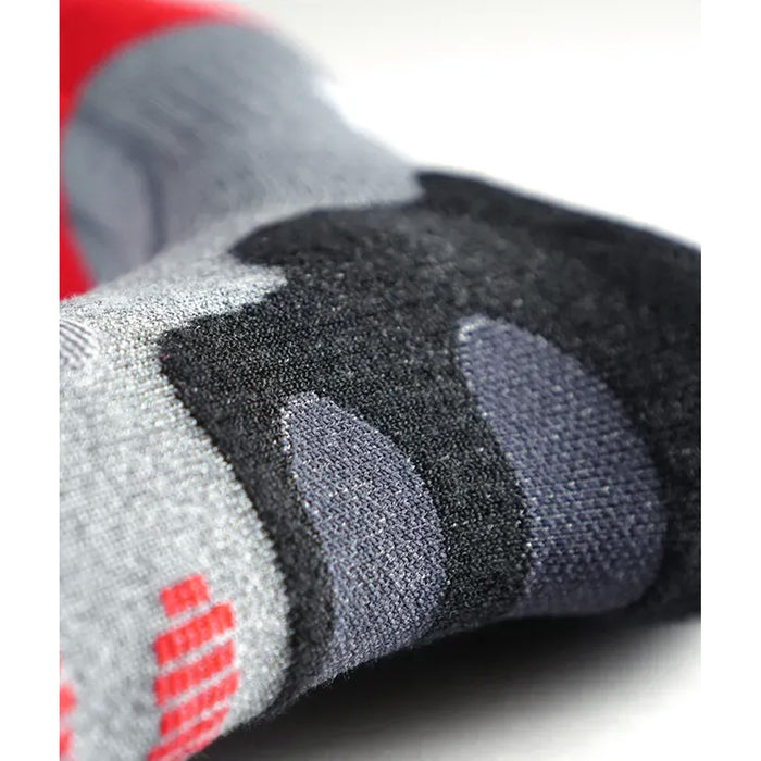 Lenz Heat 5.1 Slim Fit Socks Grey/Red
