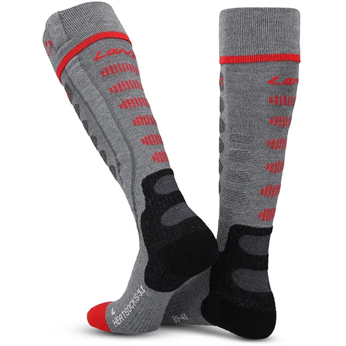 Lenz Heat 5.1 Slim Fit Socks Grey/Red